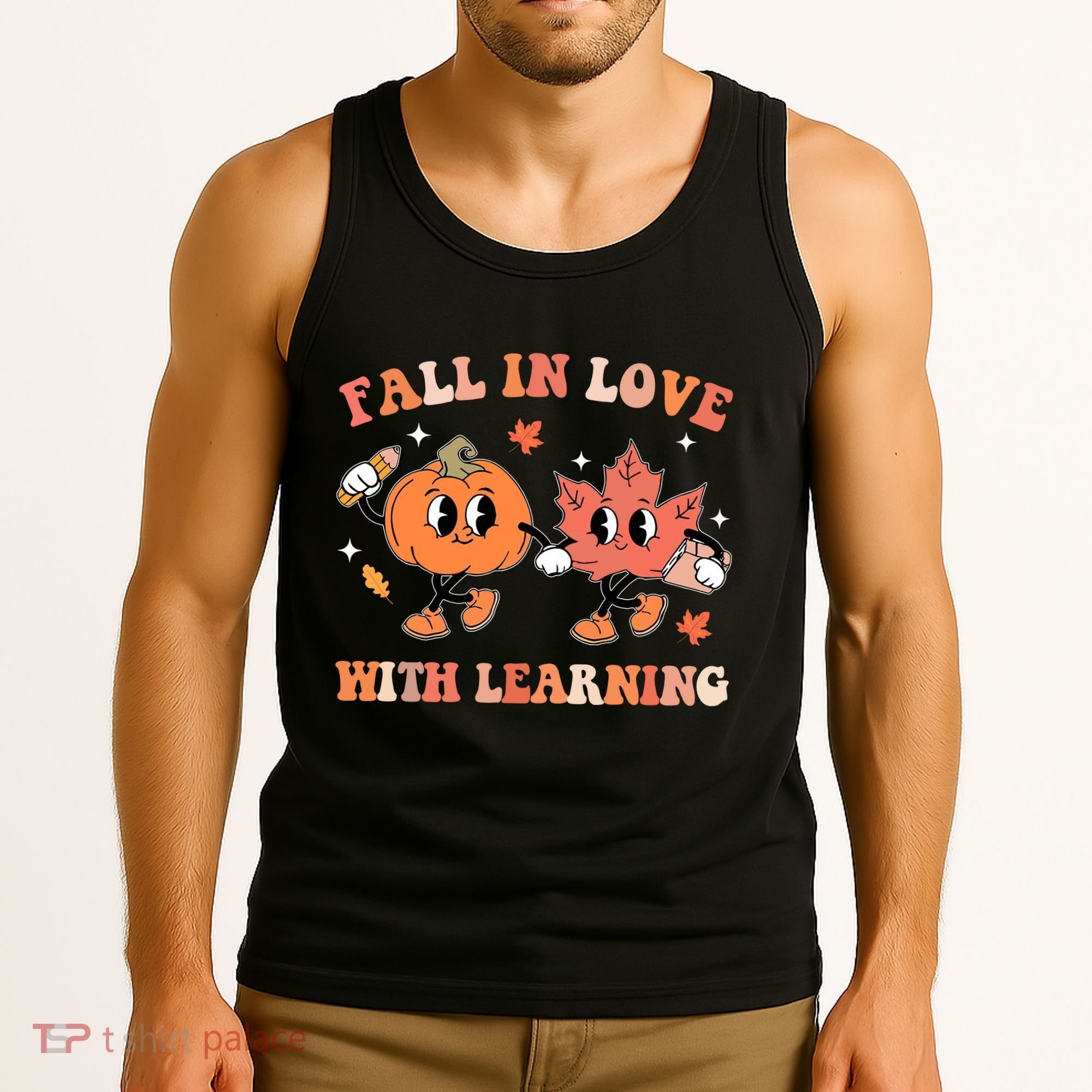 Fall In Love With Learning Autumn Cute Tank Top