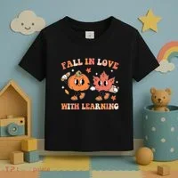Fall In Love With Learning Autumn Cute Toddler T-Shirt thumb 3