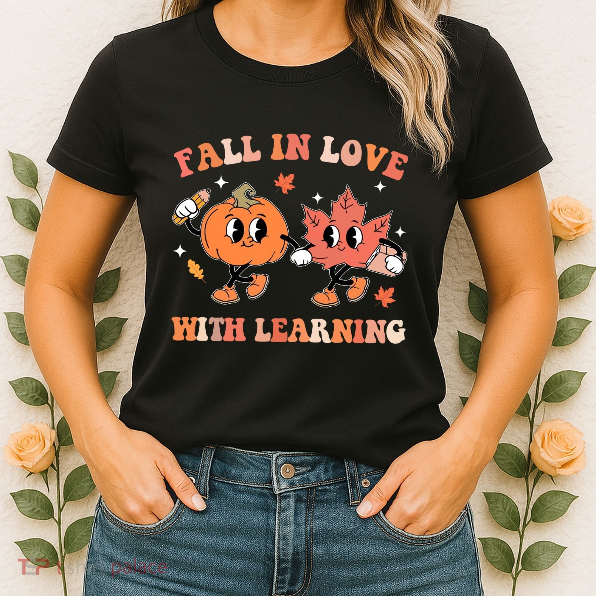 Fall In Love With Learning Autumn Cute Women's T-Shirt