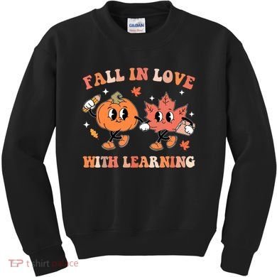 Fall In Love With Learning Autumn Cute Kids Sweatshirt