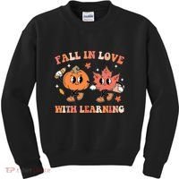 Fall In Love With Learning Autumn Cute Kids Sweatshirt thumb 0