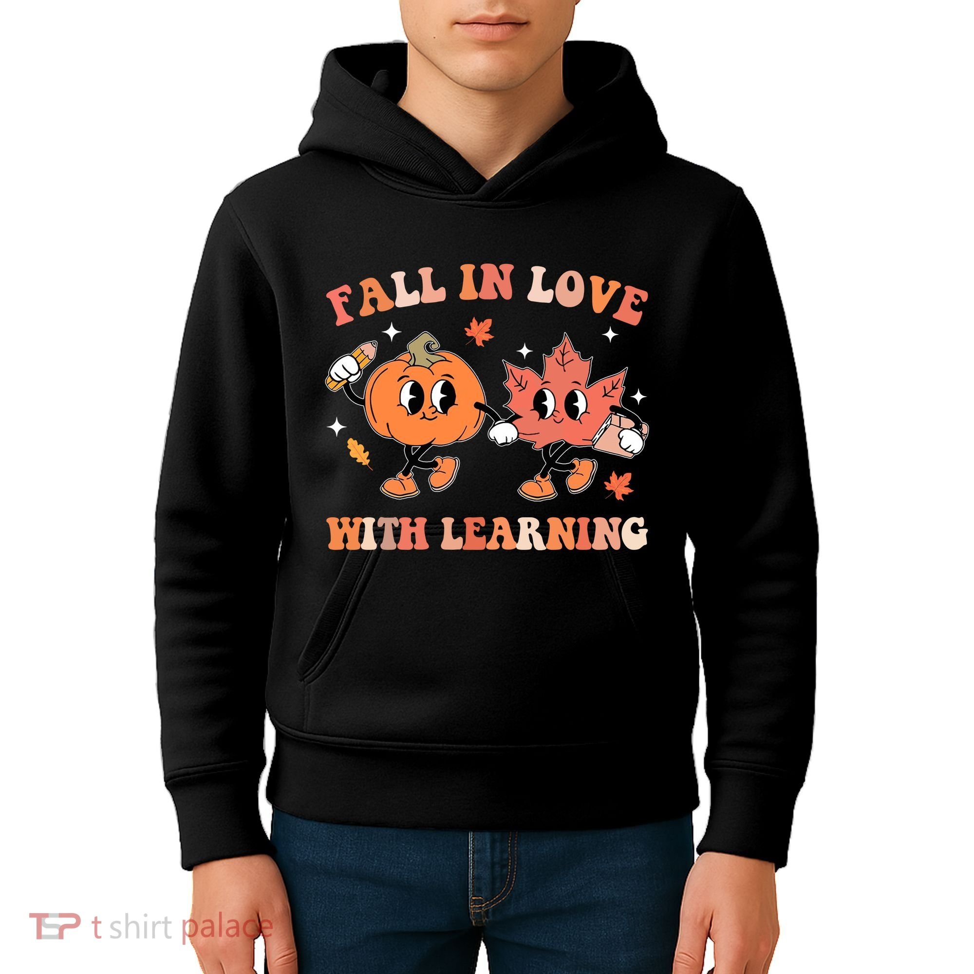 Fall In Love With Learning Autumn Cute Kids Hoodie
