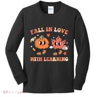 Fall In Love With Learning Autumn Cute Kids Long Sleeve Shirt thumb 0