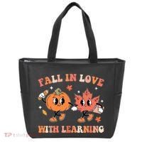 Fall In Love With Learning Autumn Cute Tote Bag thumb 0