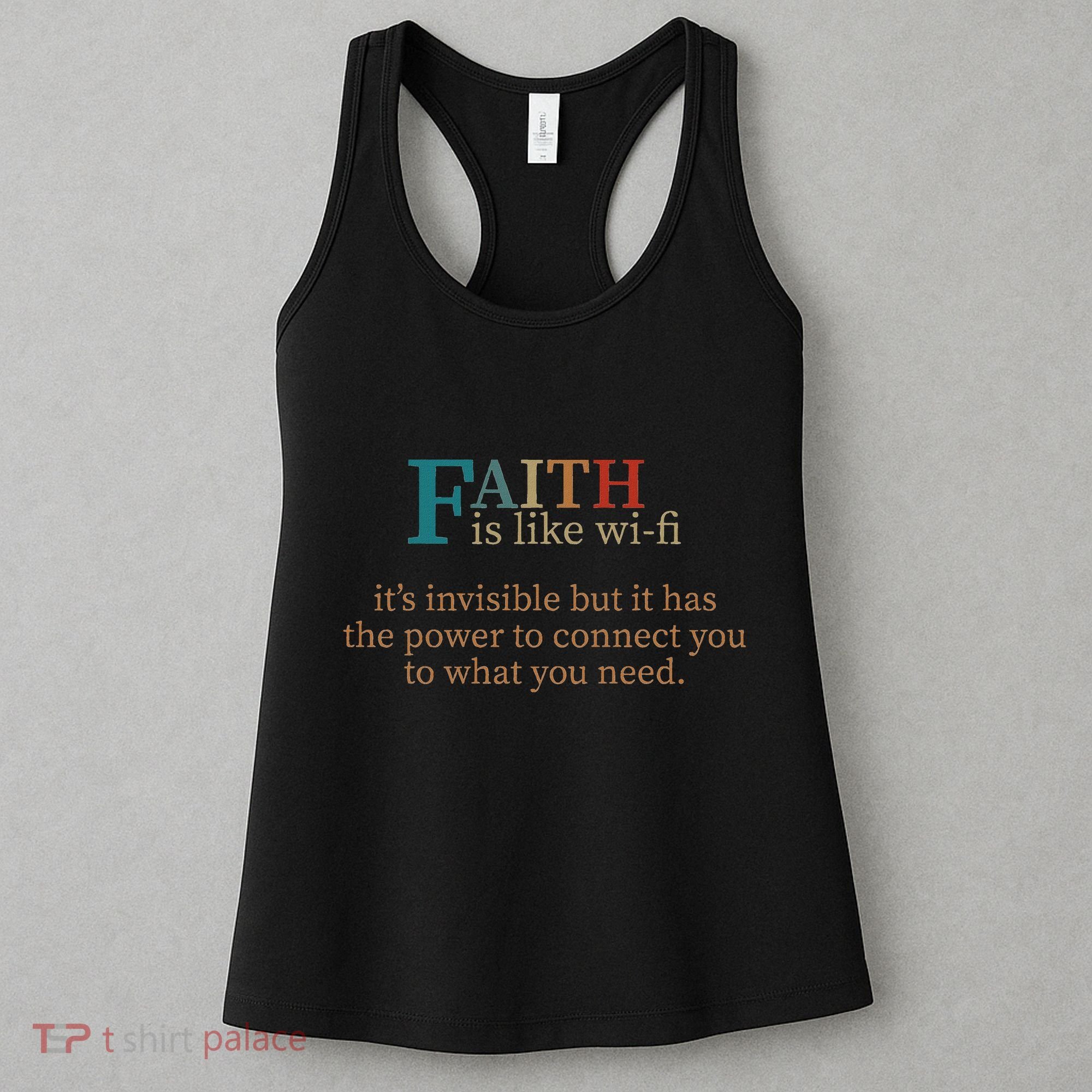 Faith Is Like Wifi Funny Religious Christian Bible & Jesus Women's Tank Top