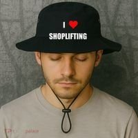 Funny I Love Shoplifting Bucket Hat thumb 2