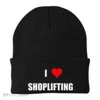 Funny I Love Shoplifting Beanie thumb 0