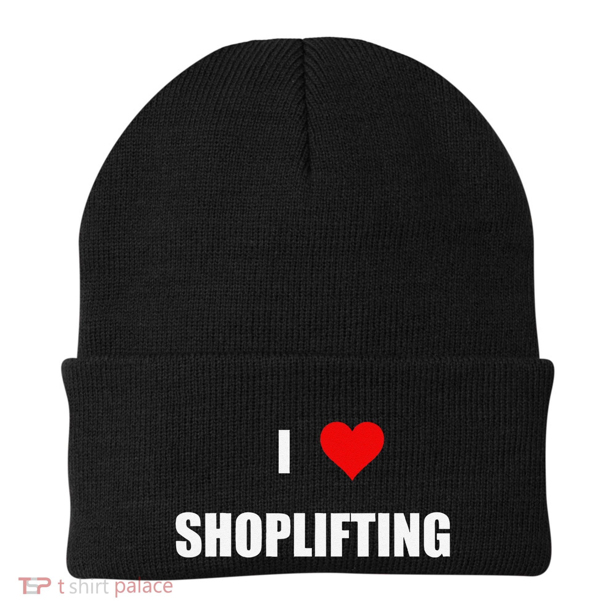 Funny I Love Shoplifting Beanie