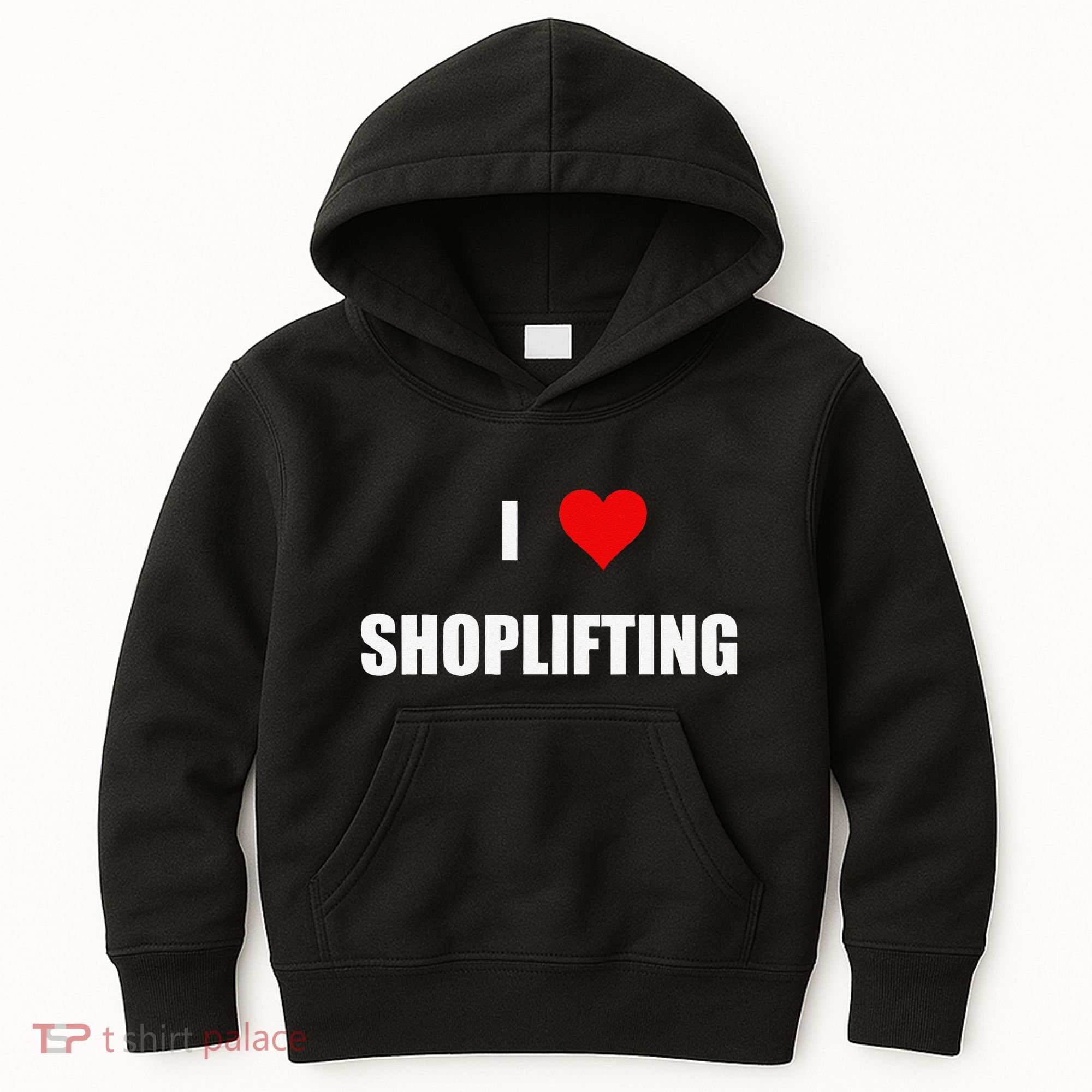 Funny I Love Shoplifting Kids Hoodie