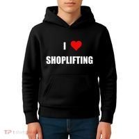 Funny I Love Shoplifting Kids Hoodie thumb 4