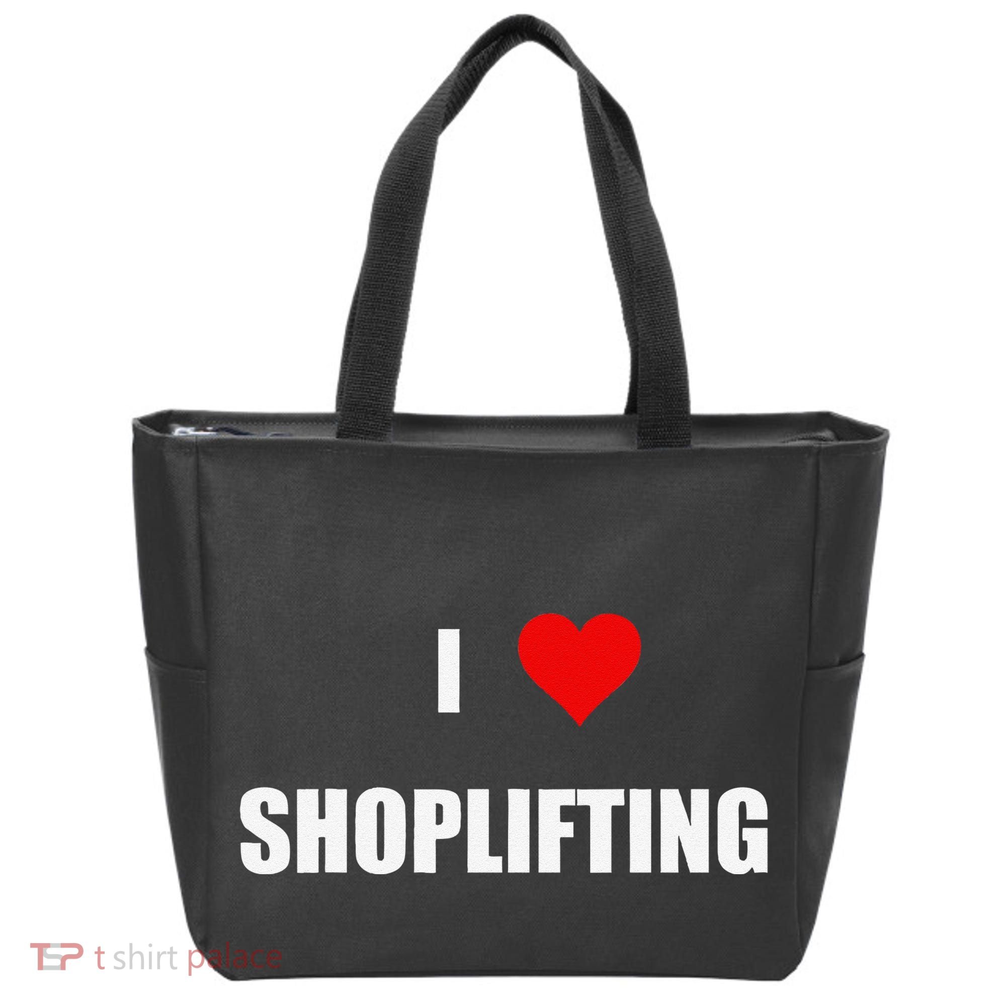 Funny I Love Shoplifting Tote Bag