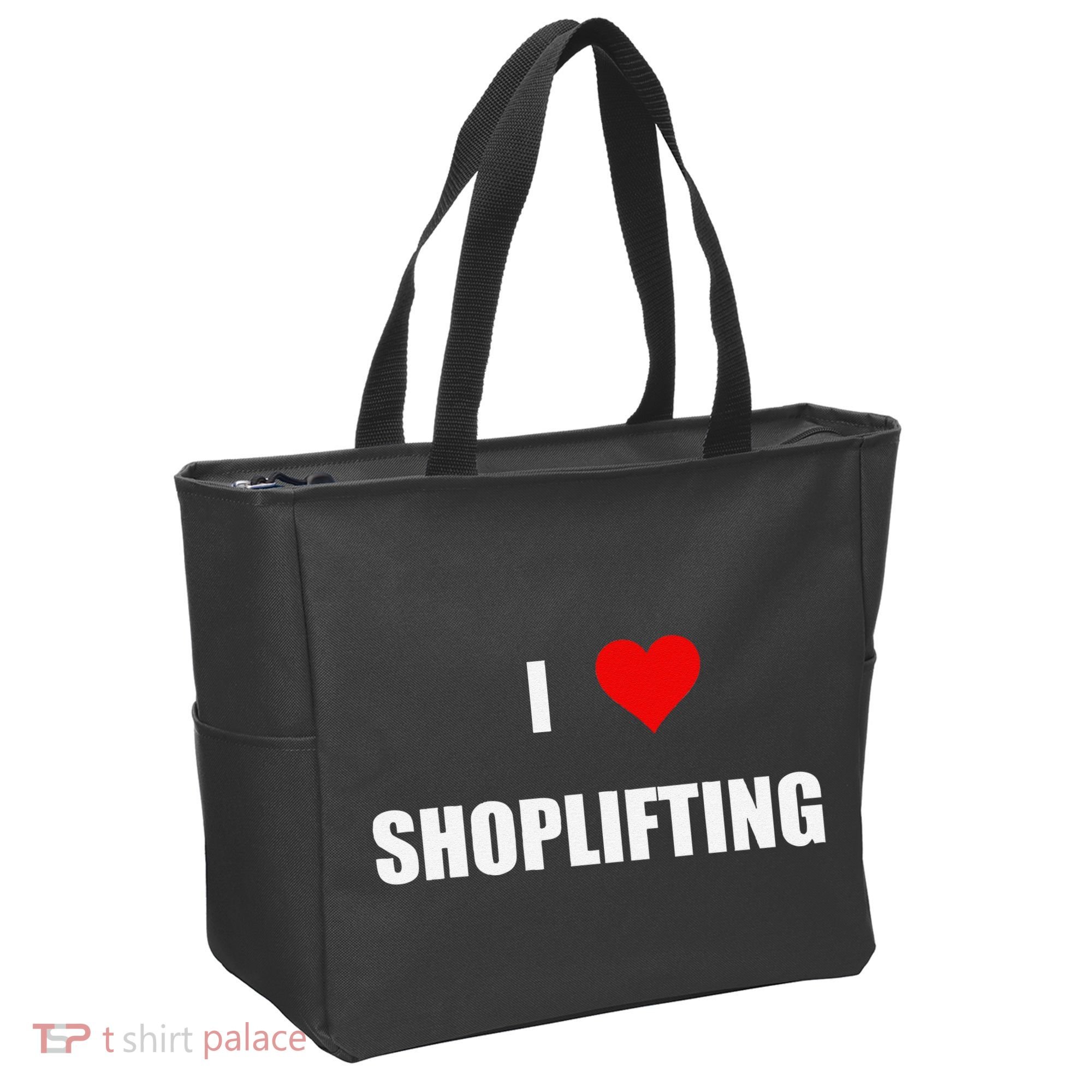 Funny I Love Shoplifting Tote Bag