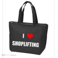 Funny I Love Shoplifting Tote Bag thumb 3