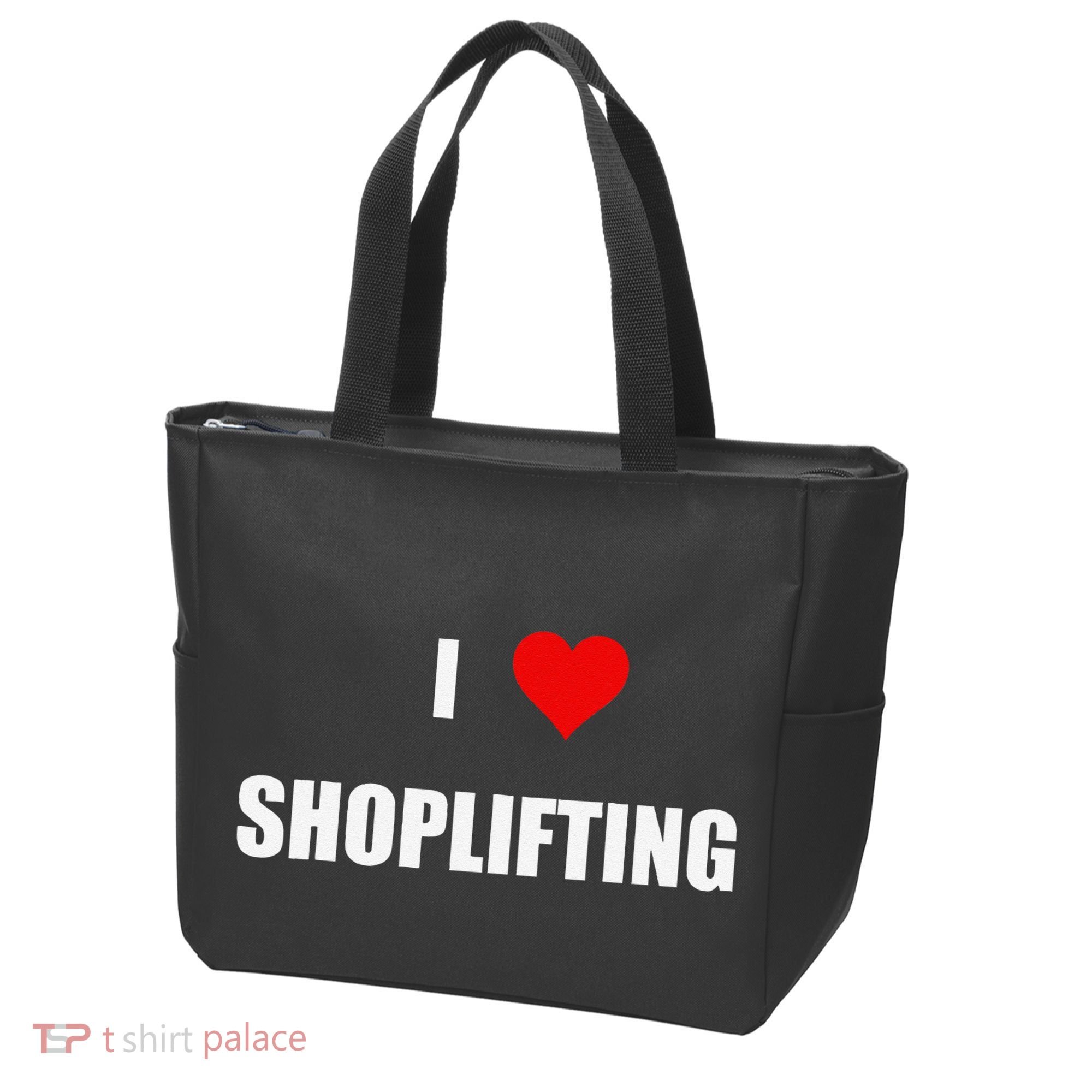 Funny I Love Shoplifting Tote Bag