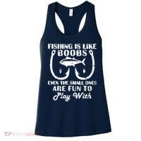 Fishing Is Like Boobs Even The Small Ones Are Fun To Play With Women's Tank Top thumb 0