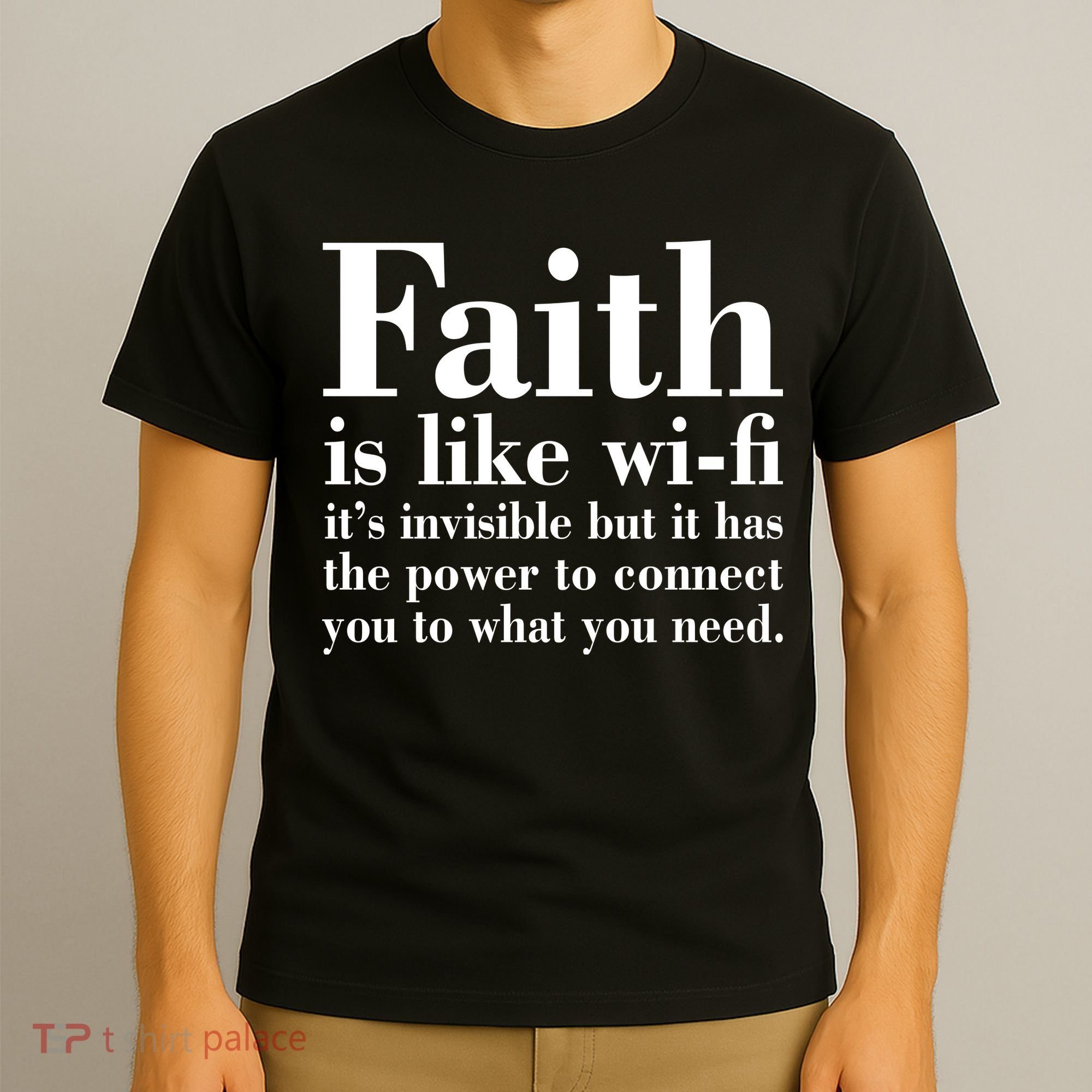 Faith Is Like Wifi Christian Quote Jesus T-Shirt
