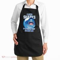 Funny I Love Sharks It's People That Scare Me Apron thumb 2