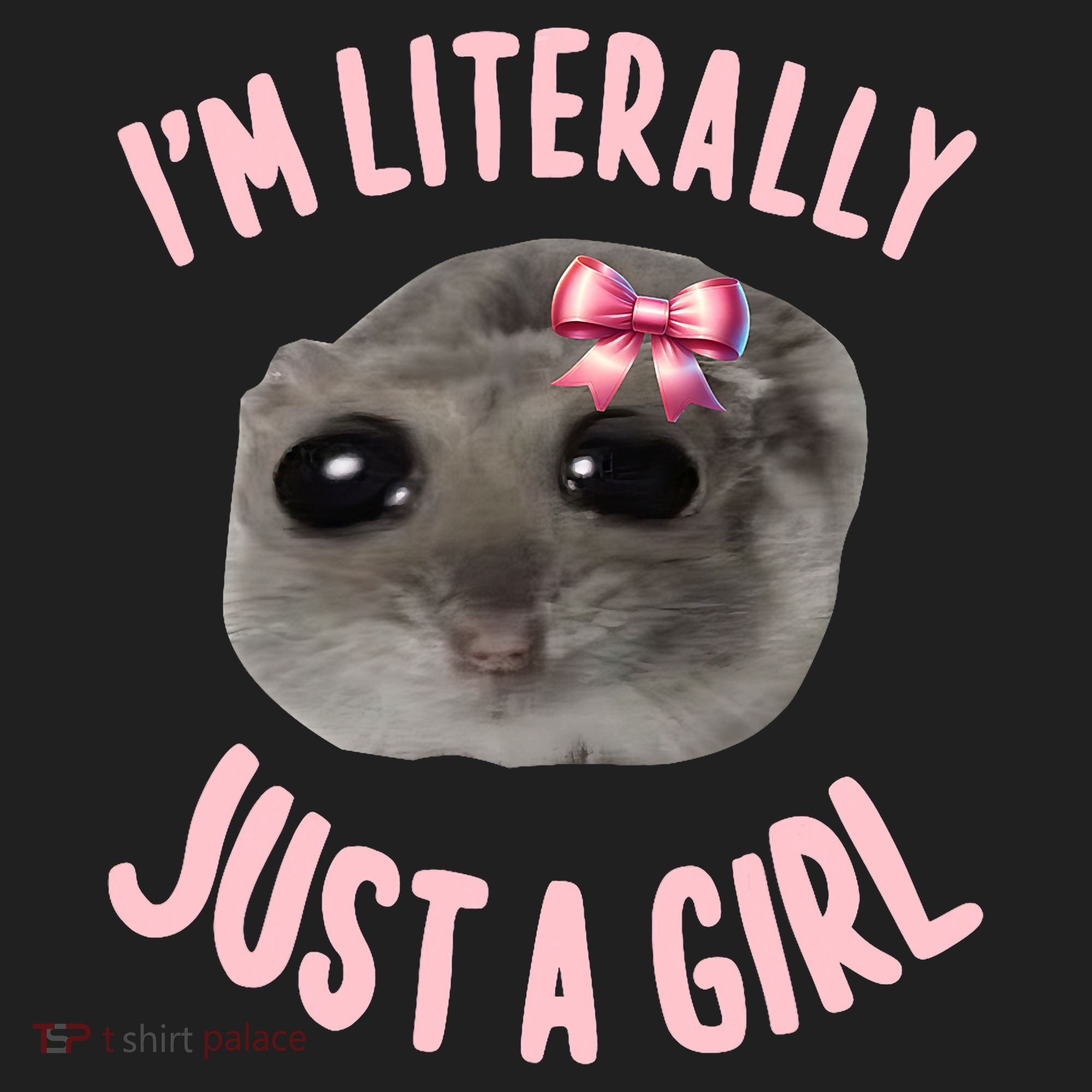 Funny IM Literally Just A Girl Sad Meme Comfort Colors Heavyweight Long Sleeve T-Shirt