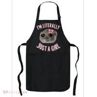 Funny IM Literally Just A Girl Sad Meme Apron thumb 0