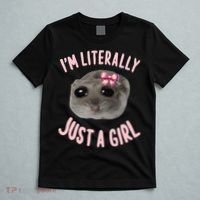 Funny IM Literally Just A Girl Sad Meme T-Shirt thumb 5