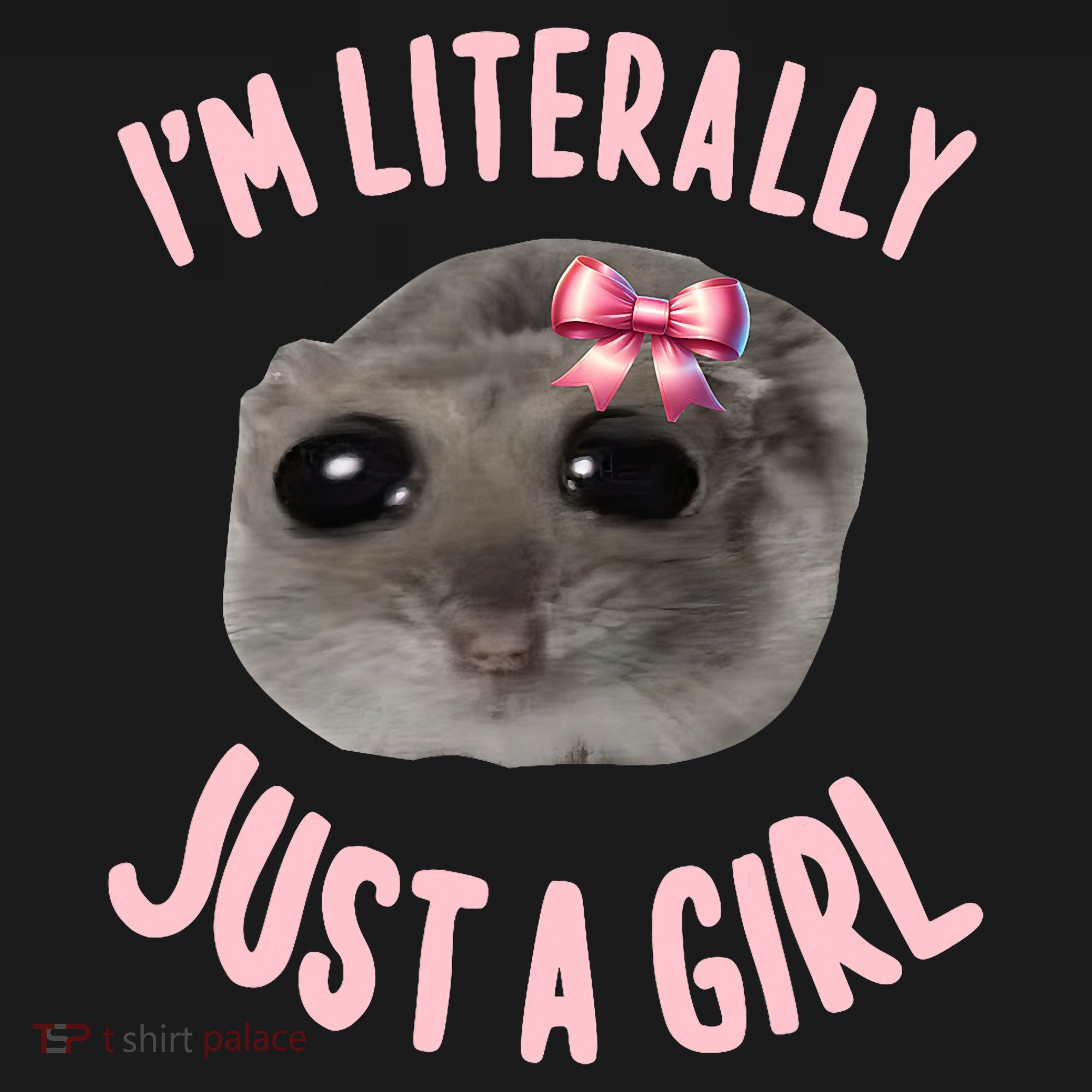 Funny IM Literally Just A Girl Sad Meme Women's Tank Top