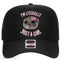 Funny IM Literally Just A Girl Sad Meme Hat thumb 0