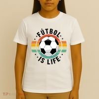 FúTbol Is Life Soccer Retro Football Lover T-Shirt thumb 4