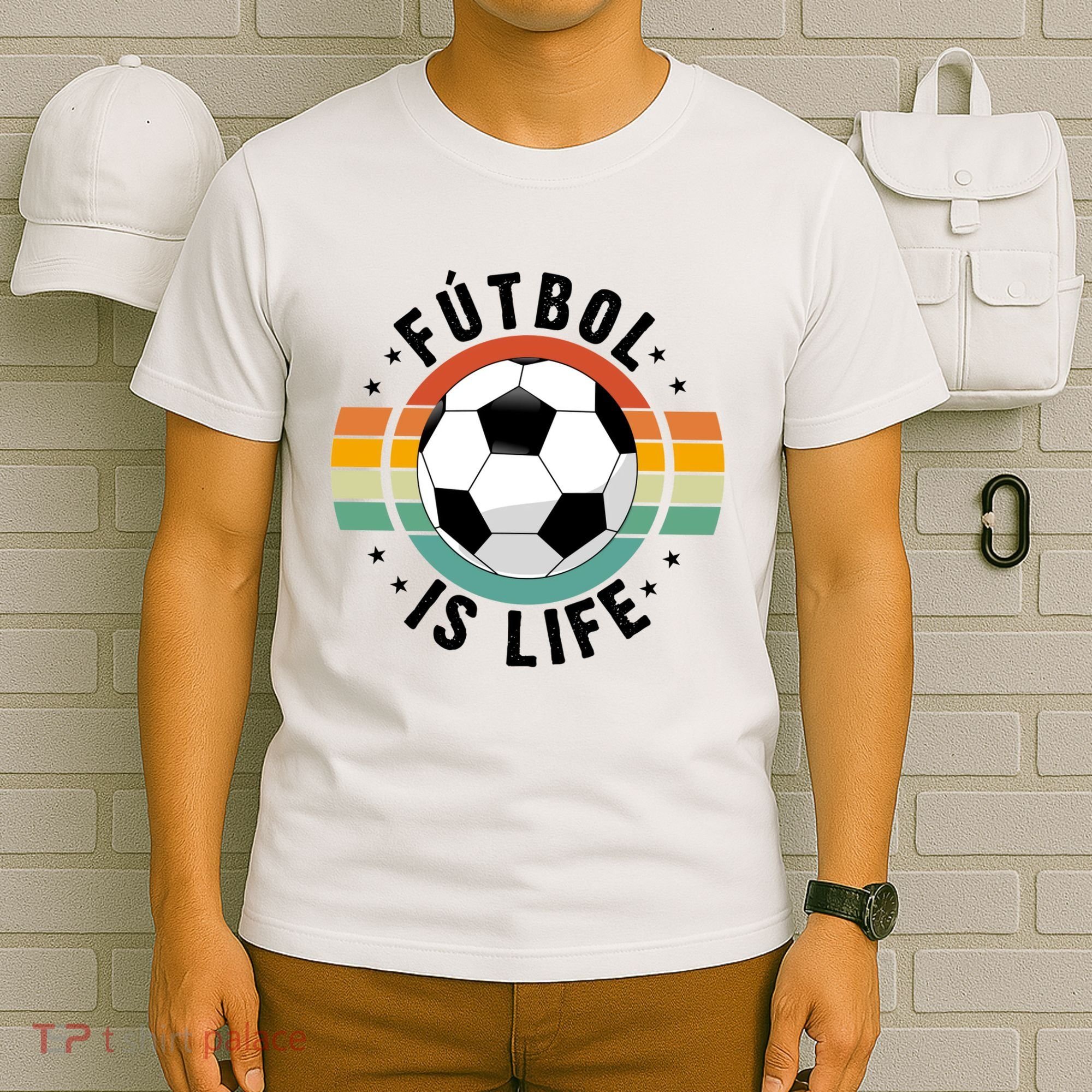 FúTbol Is Life Soccer Retro Football Lover T-Shirt