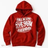 Fall In Love With You Everyday Cute Gift Hoodie thumb 0