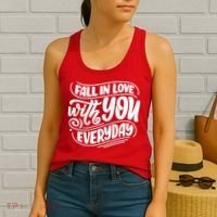 Fall In Love With You Everyday Cute Gift Women's Tank Top thumb 2