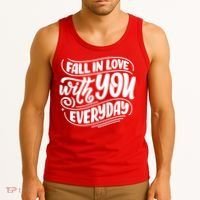 Fall In Love With You Everyday Cute Gift Tank Top thumb 3