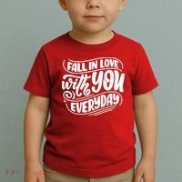 Fall In Love With You Everyday Cute Gift Toddler T-Shirt thumb 2