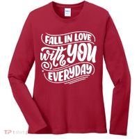 Fall In Love With You Everyday Cute Gift Women's Long Sleeve Shirt thumb 0