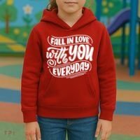 Fall In Love With You Everyday Cute Gift Kids Hoodie thumb 3