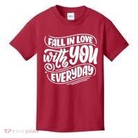 Fall In Love With You Everyday Cute Gift Kids T-Shirt thumb 0