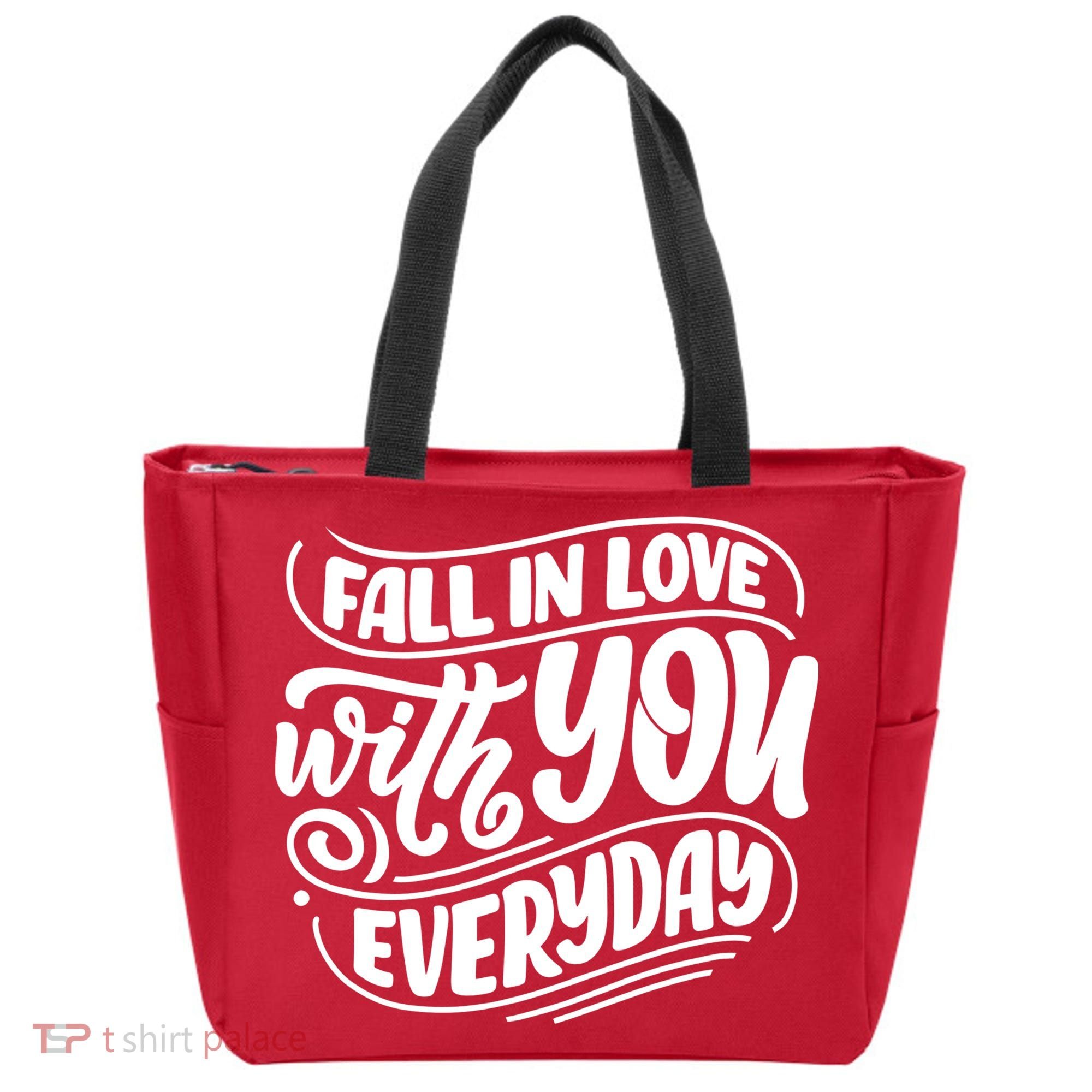 Fall In Love With You Everyday Cute Gift Tote Bag