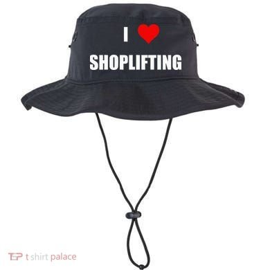 Funny I Love Shoplifting Design Bucket Hat