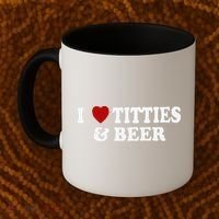 Funny I Love Tittes And Beer Coffee Mug thumb 2