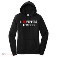 Funny I Love Tittes And Beer Women's Hoodie thumb 0