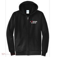Funny I Love Tittes And Beer Full Zip Hoodie thumb 0