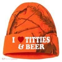 Funny I Love Tittes And Beer Kati Licensed 12" Camo Cuffed Beanie thumb 0