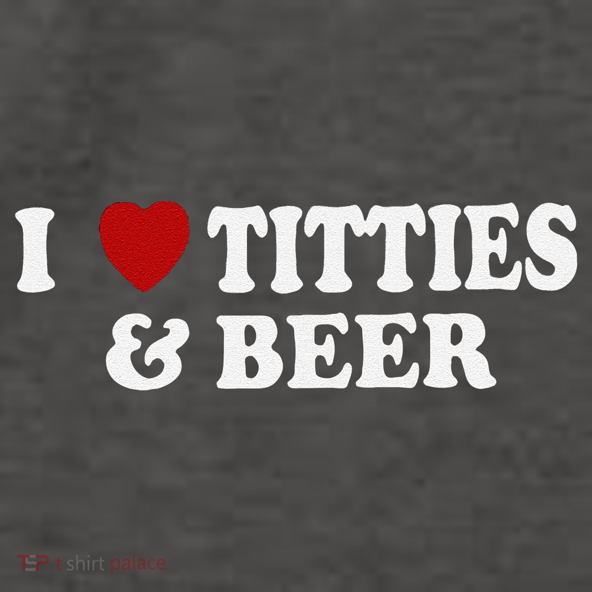 Funny I Love Tittes And Beer Vector Backpack