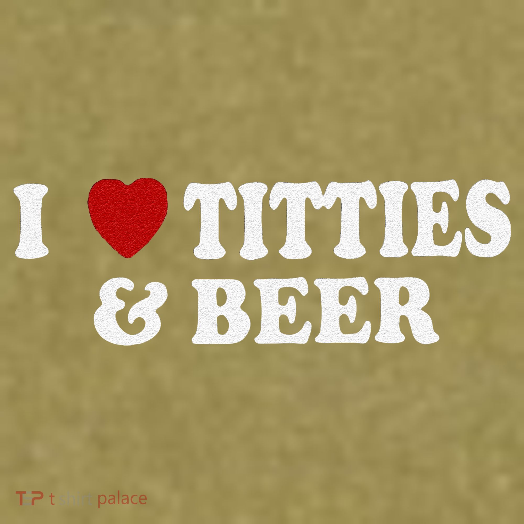 Funny I Love Tittes And Beer Garment-Dyed Women's Muscle Tee