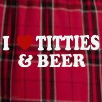 Funny I Love Tittes And Beer Men's Flannel Plaid Pajama Pants thumb 2