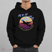 Fly It Like You Stole It Sky King Vaporwave Aesthetic Hoodie thumb 0