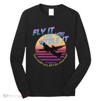 Fly It Like You Stole It Sky King Vaporwave Aesthetic Long Sleeve Shirt thumb 0