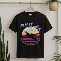 Fly It Like You Stole It Sky King Vaporwave Aesthetic T-Shirt thumb 2