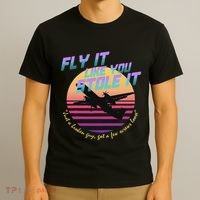 Fly It Like You Stole It Sky King Vaporwave Aesthetic T-Shirt thumb 3