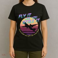 Fly It Like You Stole It Sky King Vaporwave Aesthetic T-Shirt thumb 4