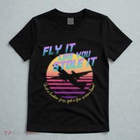 Fly It Like You Stole It Sky King Vaporwave Aesthetic T-Shirt thumb 5